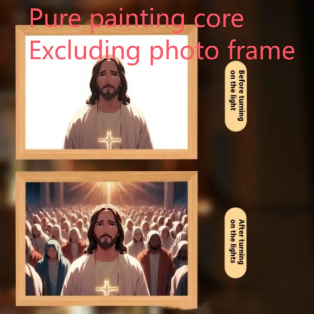 Christian LED Light Decor Frame