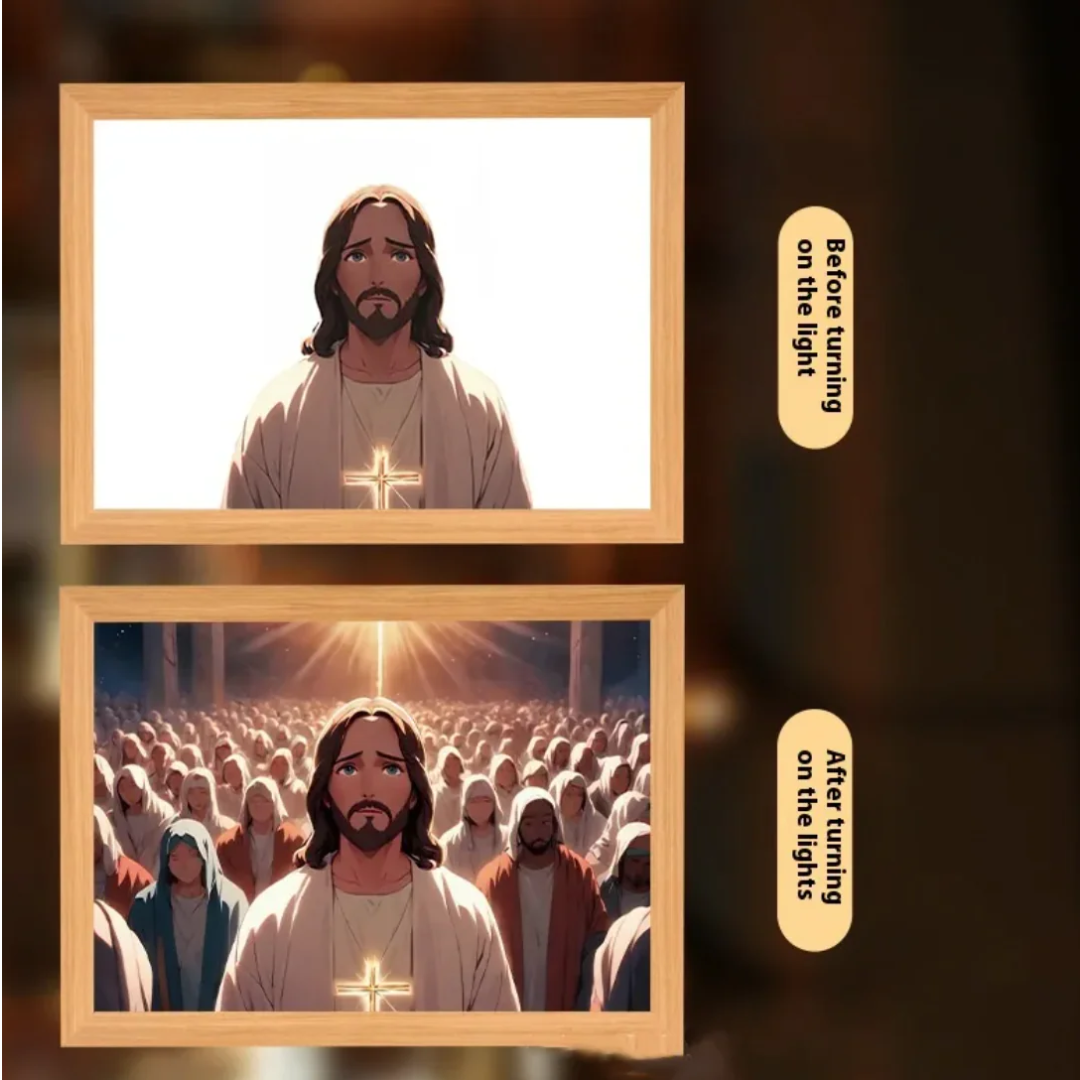 Christian LED Light Decor Frame