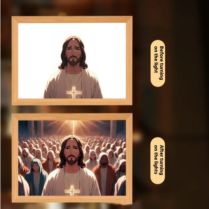 Christian LED Light Decor Frame