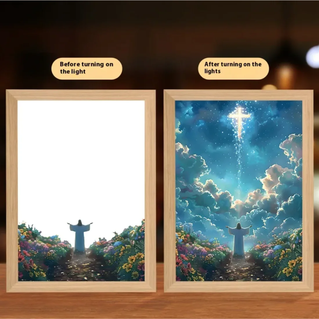 Christian LED Light Decor Frame