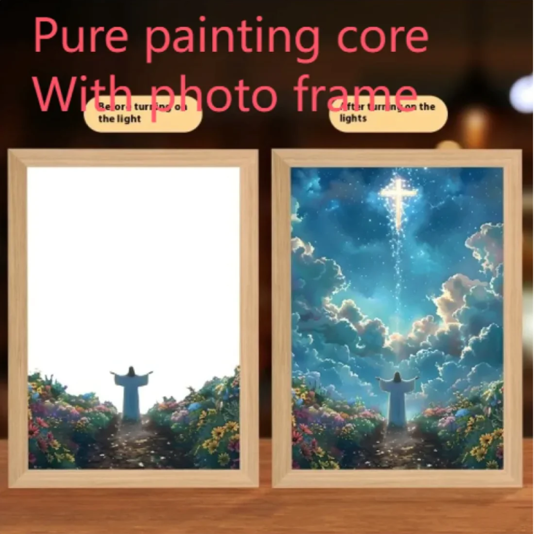 Christian LED Light Decor Frame