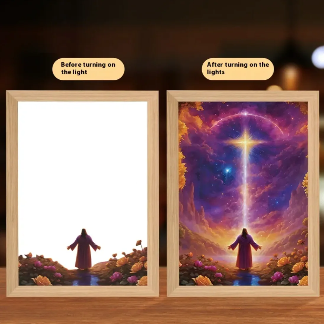 Christian LED Light Decor Frame