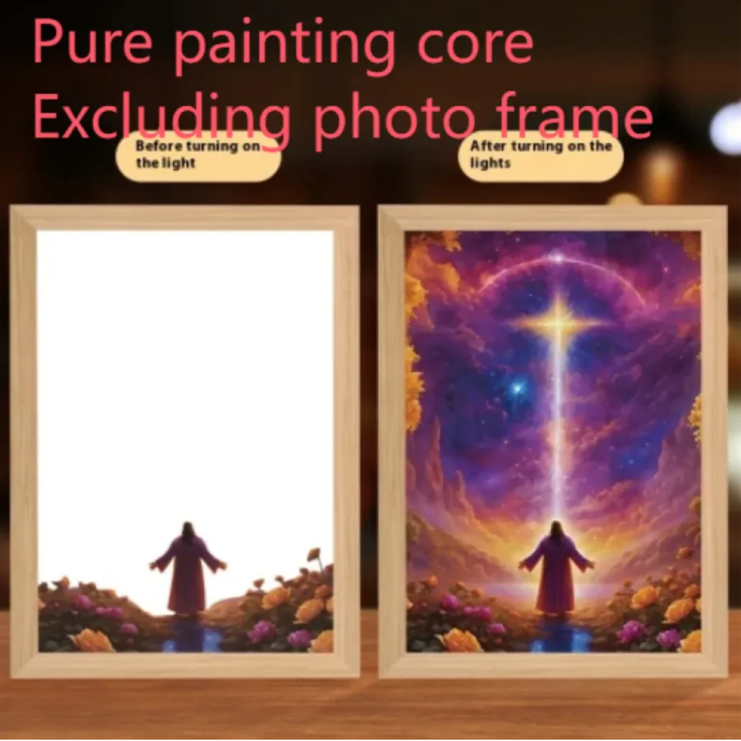 Christian LED Light Decor Frame