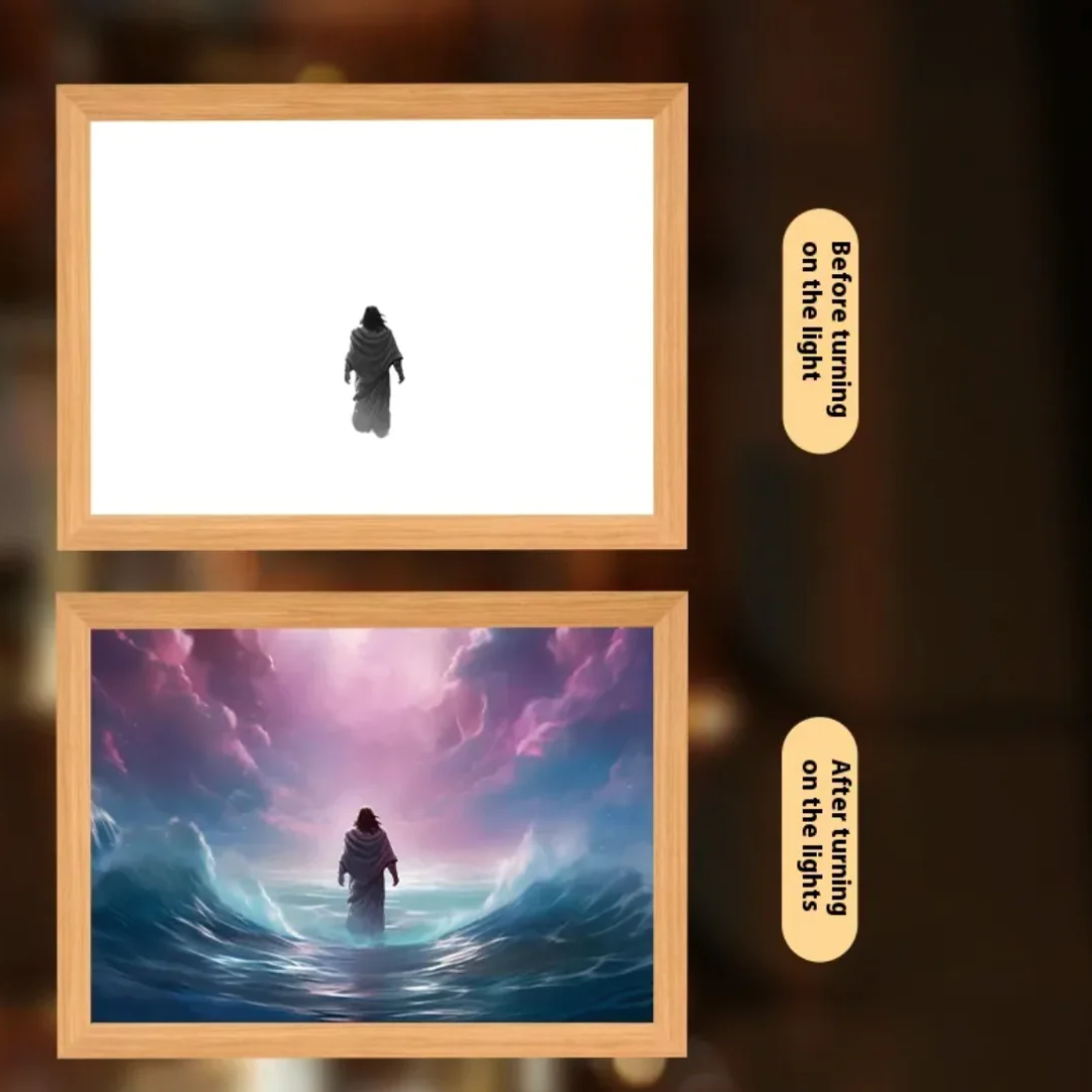 Christian LED Light Decor Frame