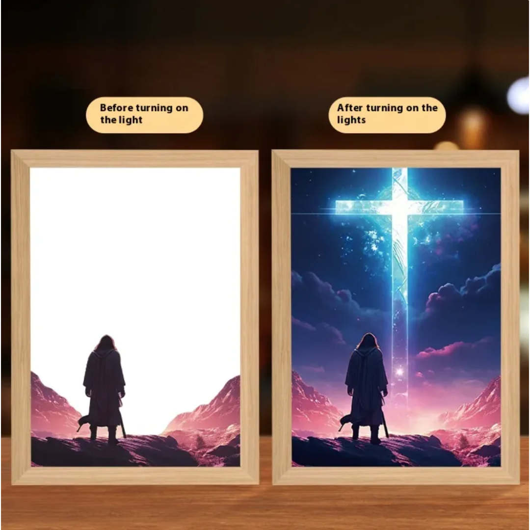 Christian LED Light Decor Frame