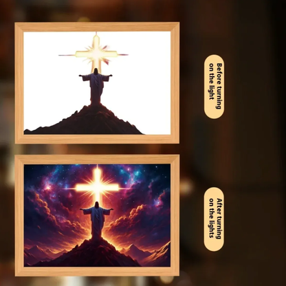 Christian LED Light Decor Frame