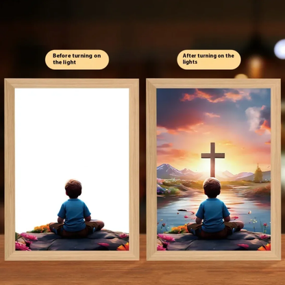 Christian LED Light Decor Frame