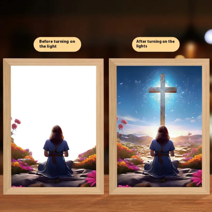 Christian LED Light Decor Frame