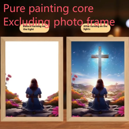 Christian LED Light Decor Frame
