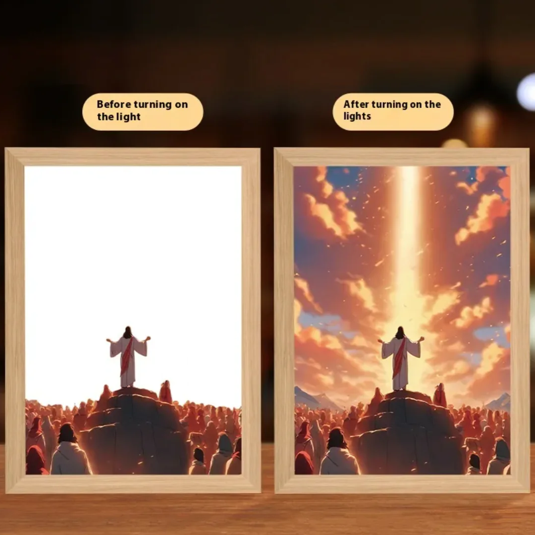 Christian LED Light Decor Frame